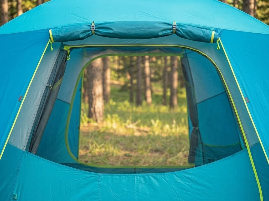 NEMO Aurora Highrise 4P side window with mesh and rain cover